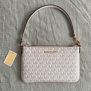 Michael Kors Light Cream/Beige Shoulder Bag with Gold Hardware